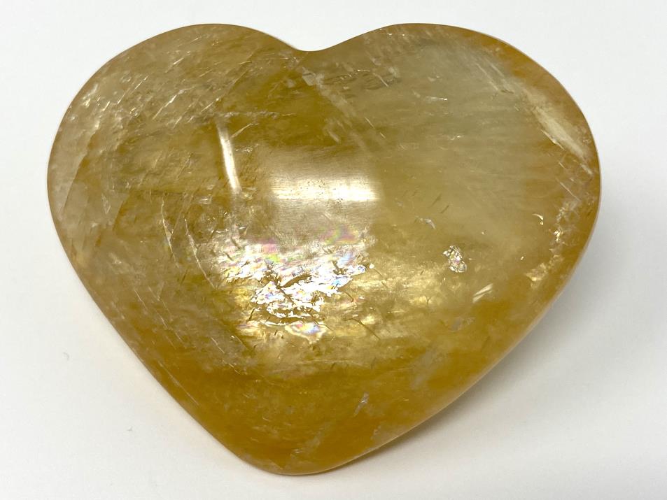 Optical Honey Calcite Heart 6cm | Image 1