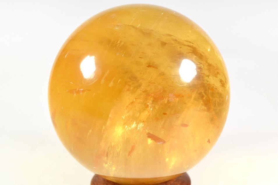Optical Honey Calcite Sphere 9.7cm | Image 1