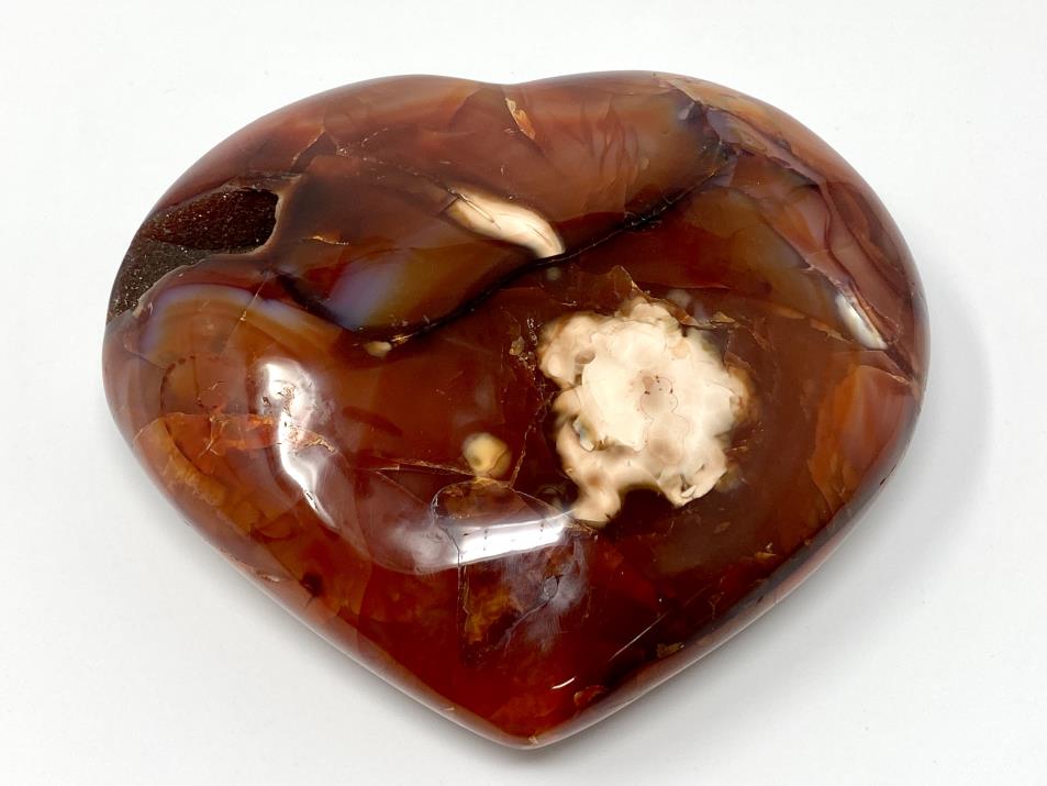 Druzy Carnelian Heart Large 13.3cm | Image 1