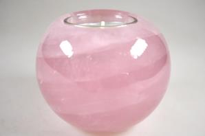 Rose Quartz Candle Holder 8.9cm | Image 4