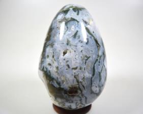 Druzy Moss Agate Egg Large 14.7cm | Image 3