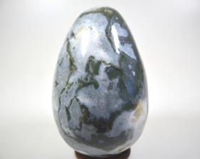 Druzy Moss Agate Egg Large 14.7cm | Image 4