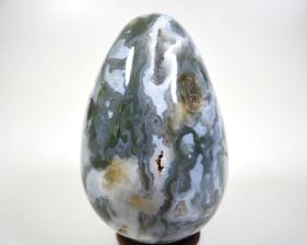 Druzy Moss Agate Egg Large 14.7cm | Image 5