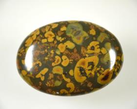 Fruit Jasper Flat Pebble 6.28cm | Image 3
