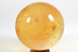 Optical Honey Calcite Sphere 8.7cm | Image 2