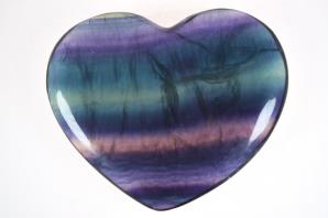 Rainbow Fluorite Heart Large 8.8cm | Image 2
