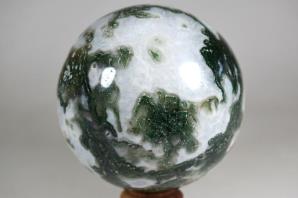 Druzy Moss Agate Sphere 9.5cm | Image 4
