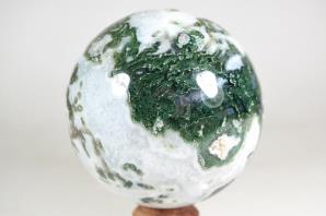 Druzy Moss Agate Sphere 9.5cm | Image 5