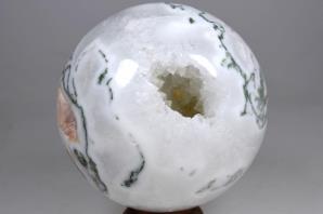 Druzy Moss Agate Sphere 8.4cm | Image 2