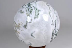 Druzy Moss Agate Sphere 8.4cm | Image 5
