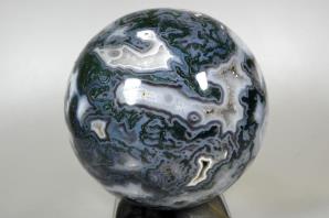 Druzy Moss Agate Sphere Large 15.2cm | Image 4