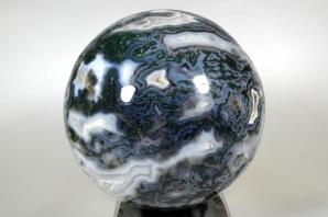 Druzy Moss Agate Sphere Large 15.2cm | Image 6