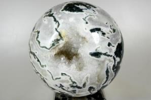 Druzy Moss Agate Sphere 16cm | Image 2