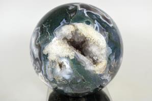 Druzy Moss Agate Sphere Large 12.5cm | Image 2