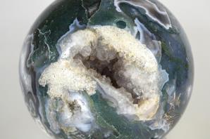Druzy Moss Agate Sphere Large 12.5cm | Image 3