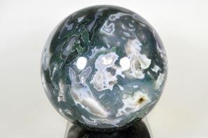 Druzy Moss Agate Sphere Large 12.5cm | Image 5