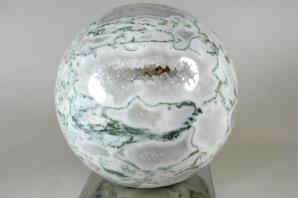 Druzy Moss Agate Sphere 12.4cm | Image 2