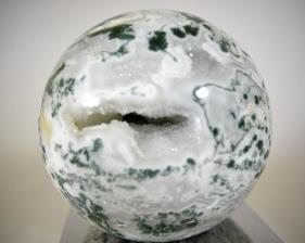 Druzy Moss Agate Sphere 11.5cm | Image 2