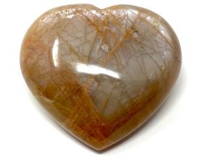 Flashy Peach Moonstone Heart Large 8.3cm | Image 3