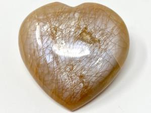 Flashy Peach Moonstone Heart 6.9cm | Image 2