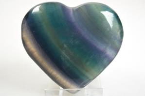 Rainbow Fluorite Heart 7.5cm | Image 2