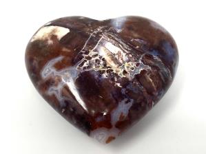 Fossil Wood Heart 6.7cm | Image 2