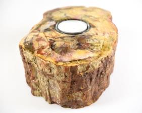 Fossilised Wood Tea Light 16.5cm | Image 4