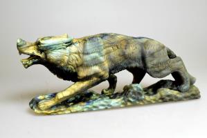 Labradorite Wolf Carving 22cm | Image 2