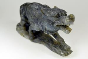 Labradorite Wolf Carving 22cm | Image 10
