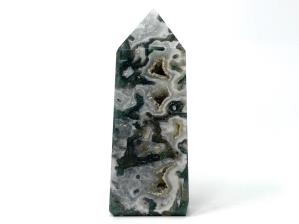 Druzy Moss Agate Tower Large 14.2cm | Image 2