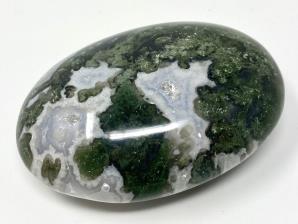 Druzy Moss Agate Pebble 6.5cm | Image 2