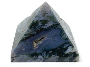 Druzy Moss Agate Pyramid 5.6cm | Image 3