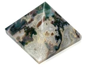Moss Agate Pyramid 5.5cm | Image 2