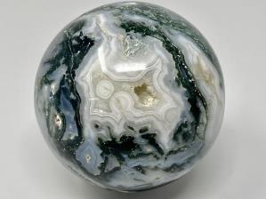  Druzy Moss Agate Sphere Large 9.5cm | Image 5