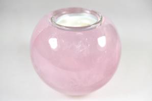 Rose Quartz Candle Holder 9cm | Image 5
