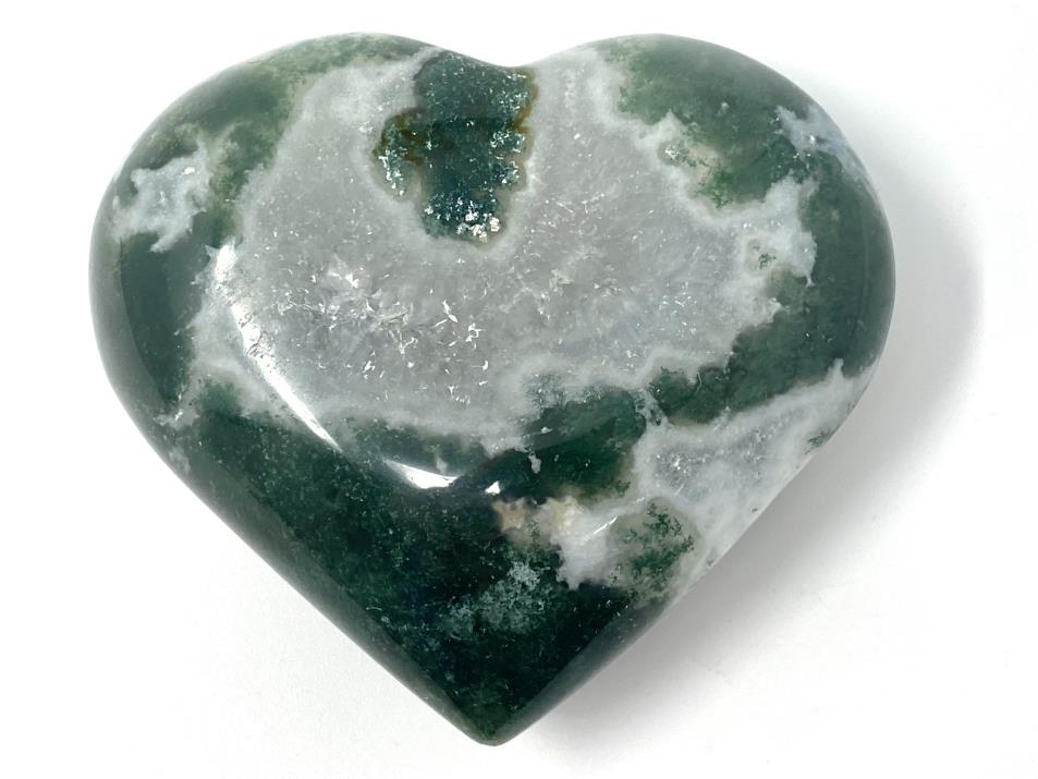 Moss Agate Heart 7.1cm | Image 1
