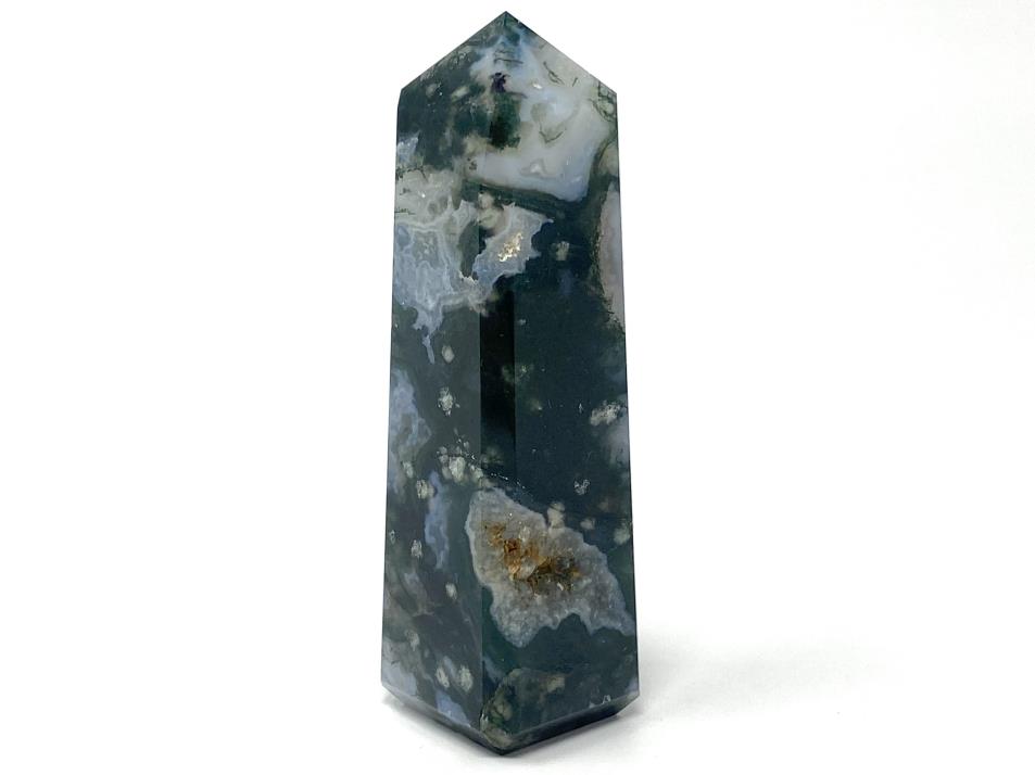 Druzy Moss Agate Tower 8.9cm | Image 1