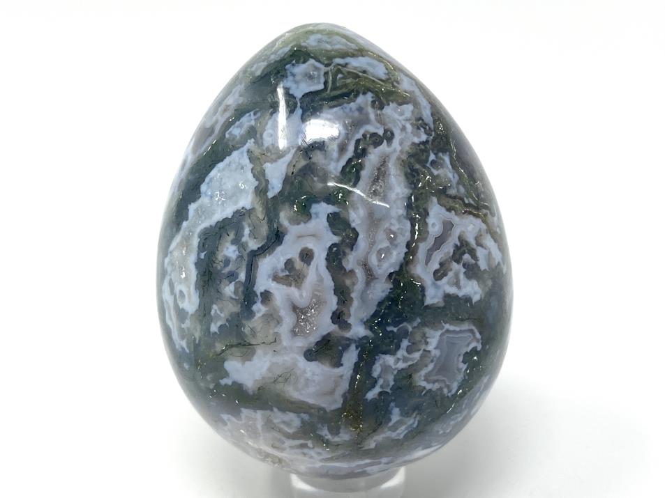 Moss Agate Egg 5.8cm | Image 1