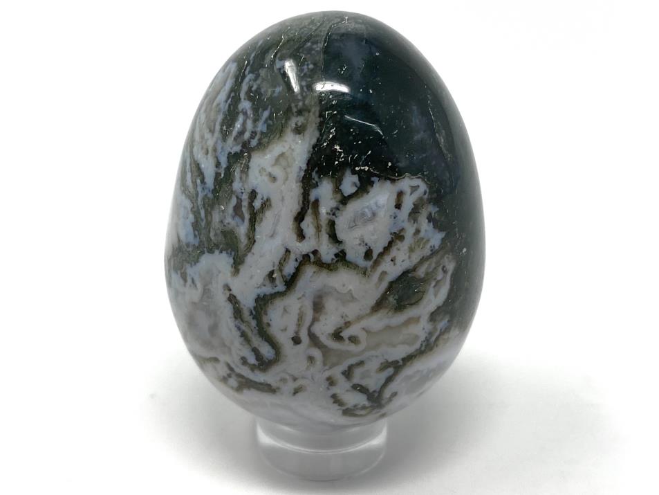 Moss Agate Egg 4.7cm | Image 1