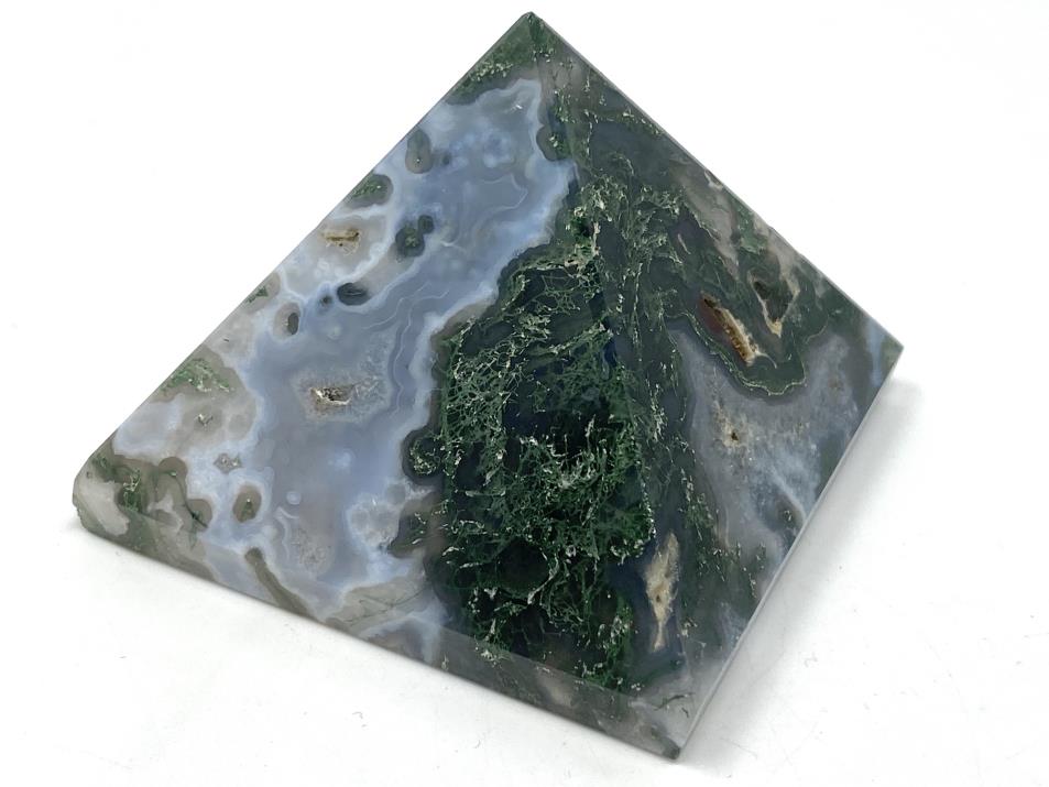 Moss Agate Pyramid 5.5cm | Image 1