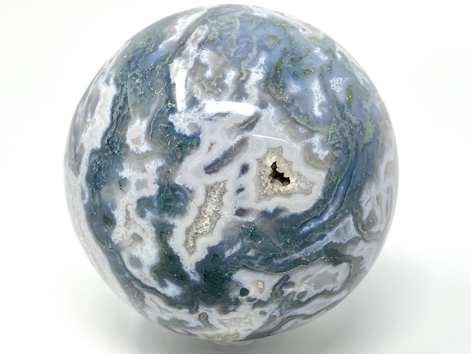 Moss Agate Sphere Large 9.2cm | Image 1