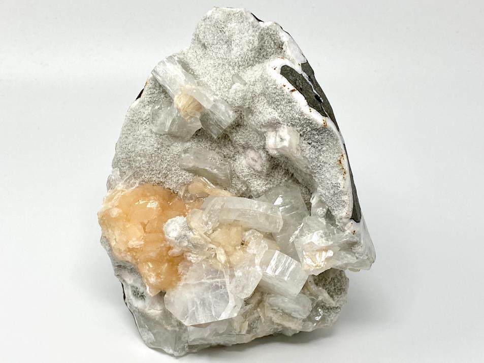 Natural Zeolite Crystal Stilbite with Apophyllite Large 21.3cm | Image 1
