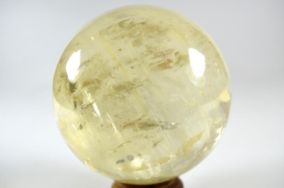 Optical Honey Calcite Sphere 8.3cm