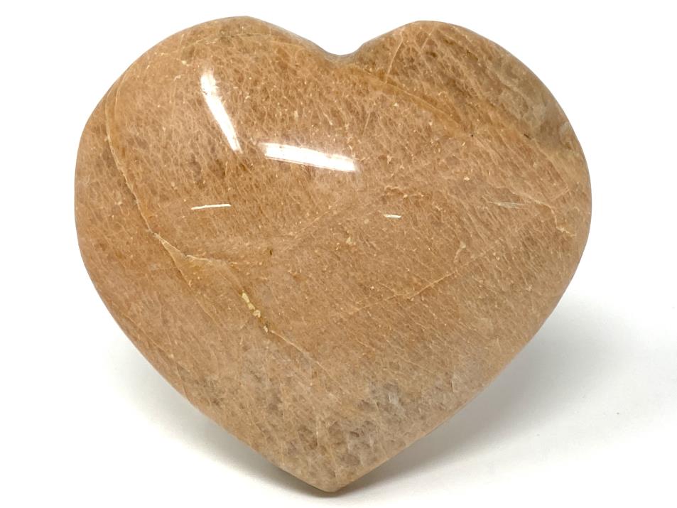 Peach Moonstone Heart 7.7cm | Image 1