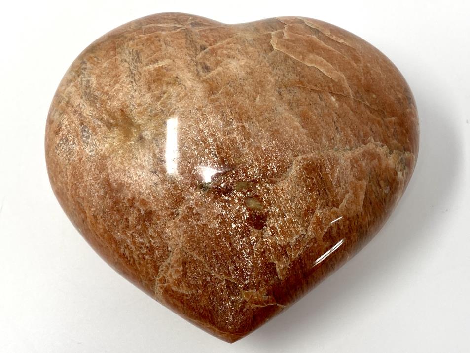 Peach Moonstone Heart Large 10.1cm | Image 1