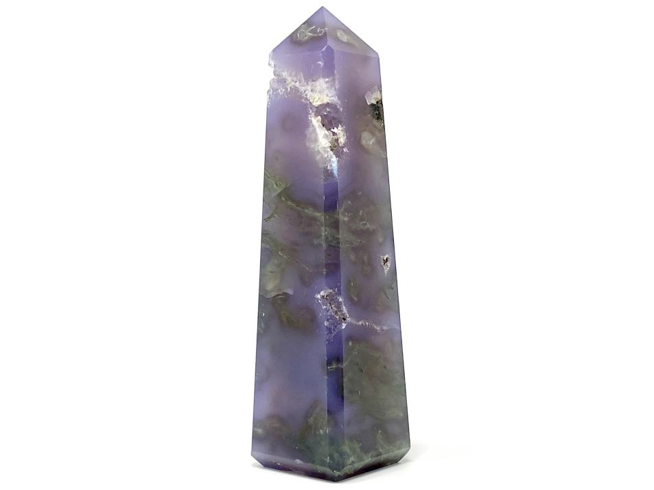 Druzy Purple Moss Agate Tower 10.3cm | Image 1