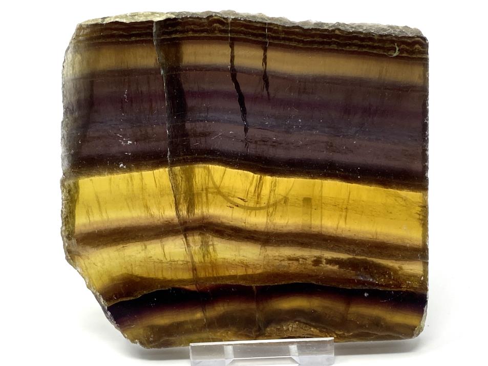 Yellow Fluorite Slice 10.3cm | Image 1
