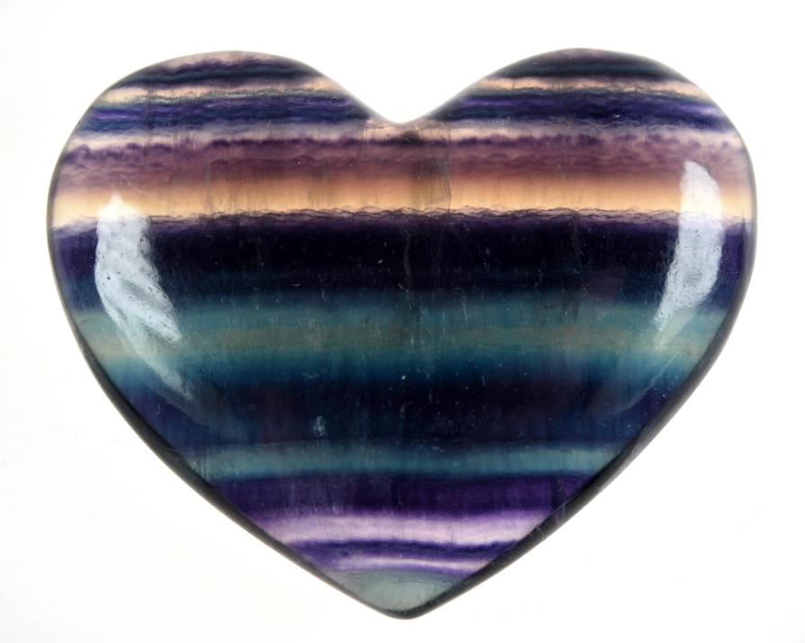 Rainbow Fluorite Hearts For Sale
