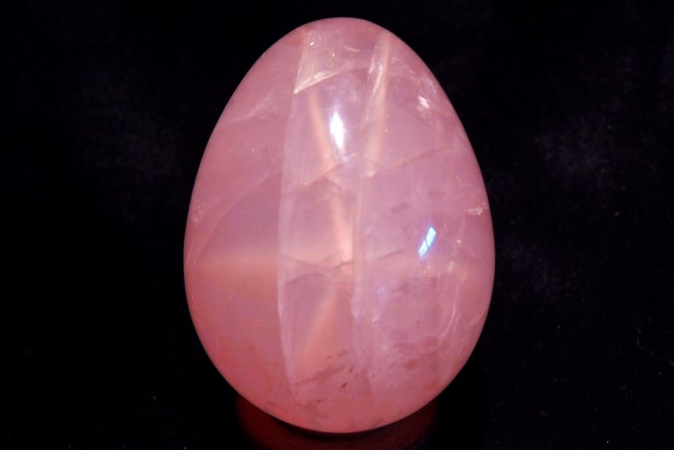 star rose quartz egg
